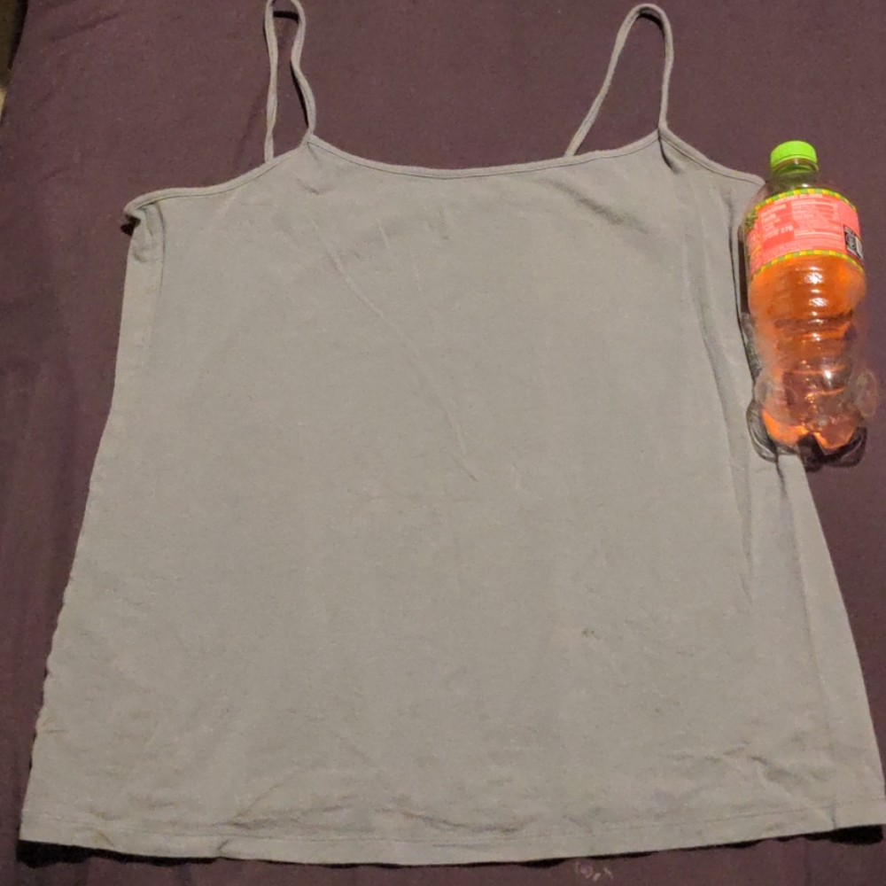 XL Solid Grey Tank Top